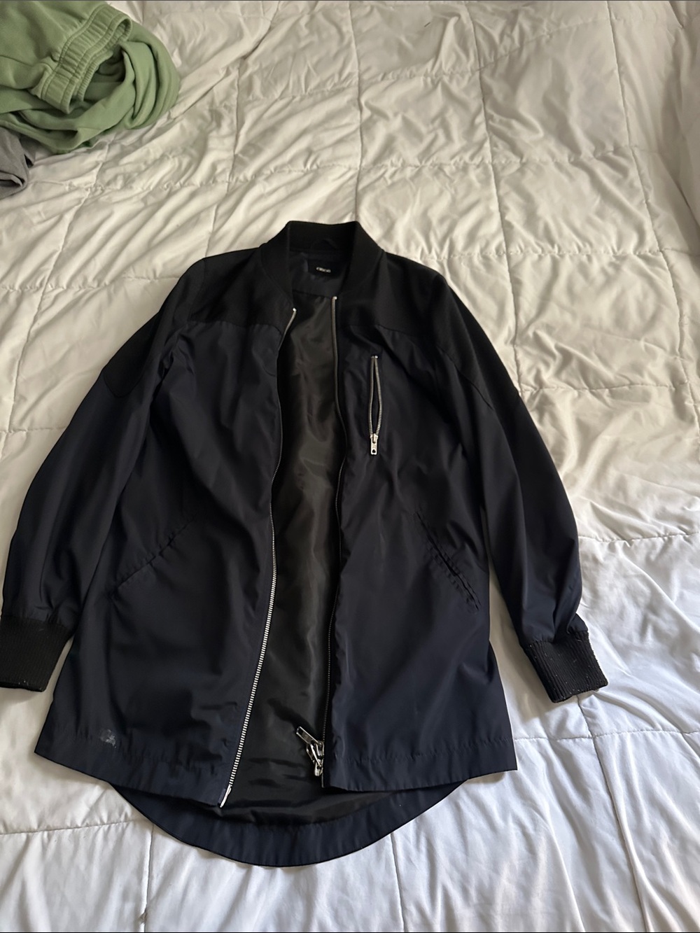 ASOS Black Lightweight Long Shirt Jacket